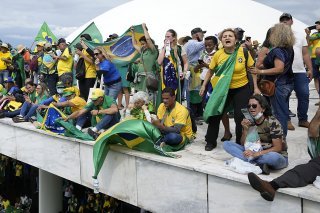 Suite à l'invasion en janvier de bâtiments officiels à Brasilia par des "bolsonaristes", des membres de la police ont été arrêtés au terme d'une longue d'enquête (archives).